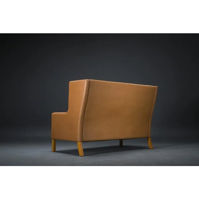Mid-Century Modern Leather Sofa 2292 by Børge Mogensen for Fredericia For Sale - Image 3 of 13