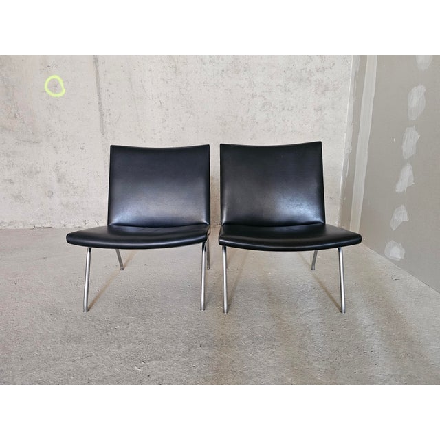 Danish Airport Lounge Chairs from Hans Wegner, 1958, Set of 2 For Sale - Image 10 of 15
