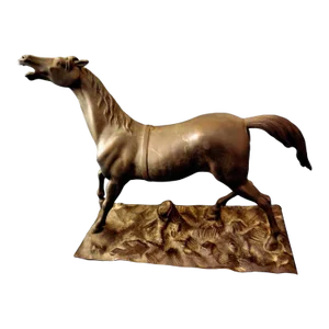 Late 19th Century Paul Edouard Delabriere, French Thoroughbred Race Horse Bronze Sculpture