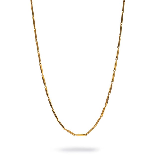 Gold Golden Strength Men’s Chain Necklace For Sale - Image 8 of 8