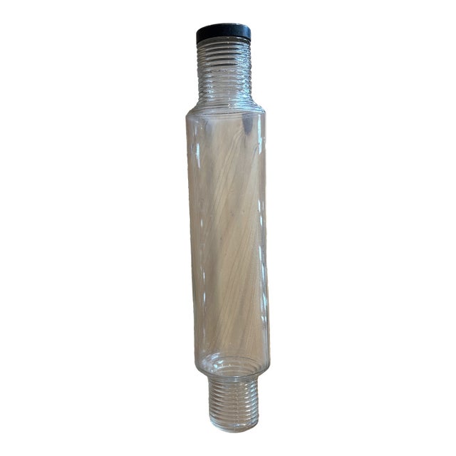 Mid 20th Century Machine Age Art Deco Collectible Glass Rolling Pin For Sale