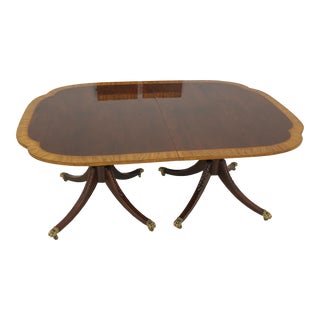 Baker Historic Charleston Flame Mahogany Dining Room Table For Sale