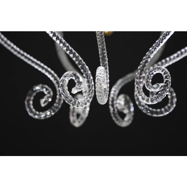 1950s Art Decò Barovier E Toso "Fountain" Murano Glass Chandelier For Sale - Image 15 of 16