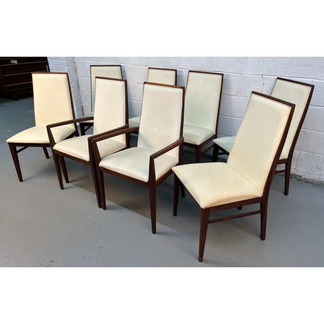 Mid-Century Modern Mid 20th Century Merton Gershun for Dillingham "Esprit" Mid-Century Walnut Dining Chairs For Sale - Image 3 of 13