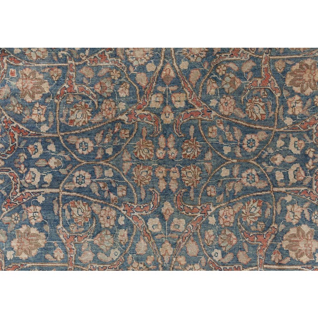 Textile Persian Tabriz Rug For Sale - Image 7 of 9