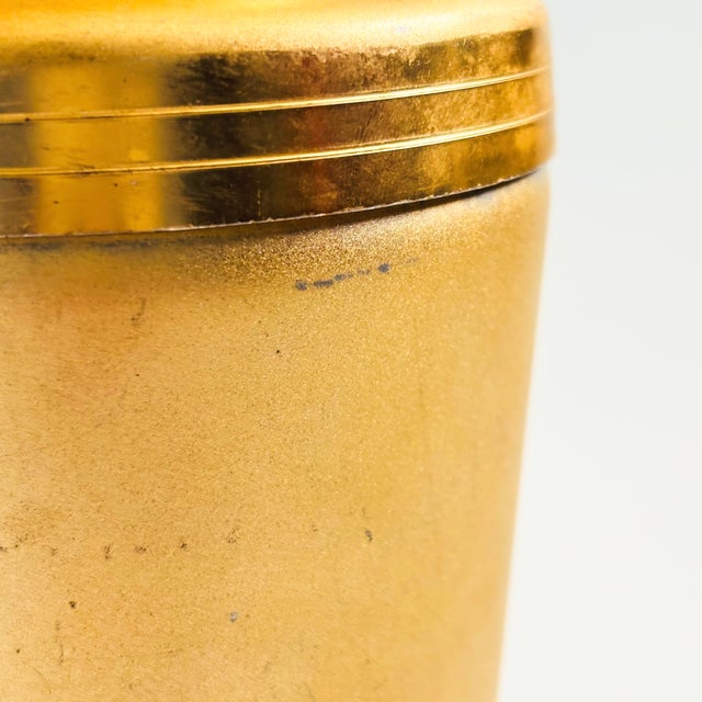 Gold Mid Century Matte Gold Vintage Cocktail Shaker by Mirro For Sale - Image 8 of 10