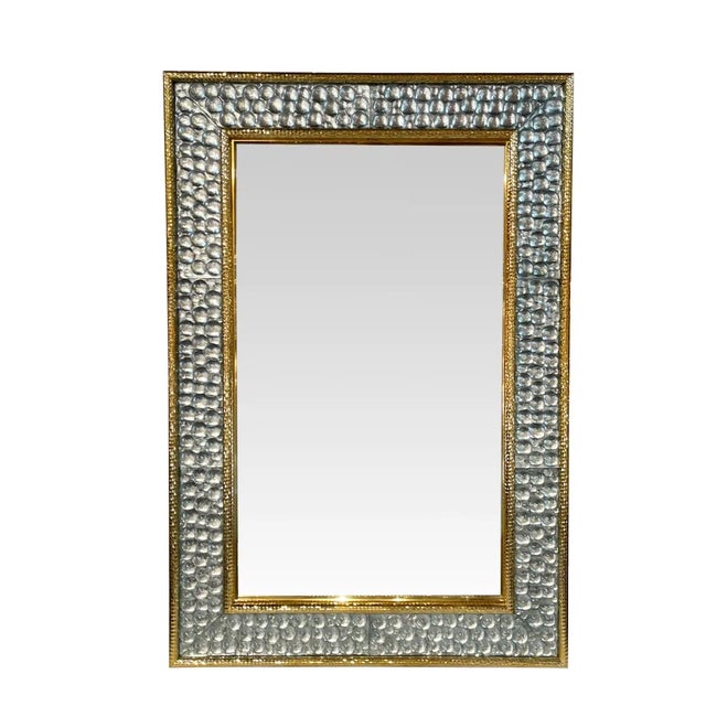 Modern Murano Glass & Brass Bubble Mirror For Sale - Image 11 of 11