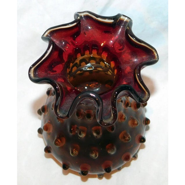 Empoli Vintage Empoli Glass Vase For Sale - Image 4 of 7