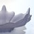 Purple Vintage Viking Glass Frosted Purple Lotus Fruit Bowl For Sale - Image 8 of 12