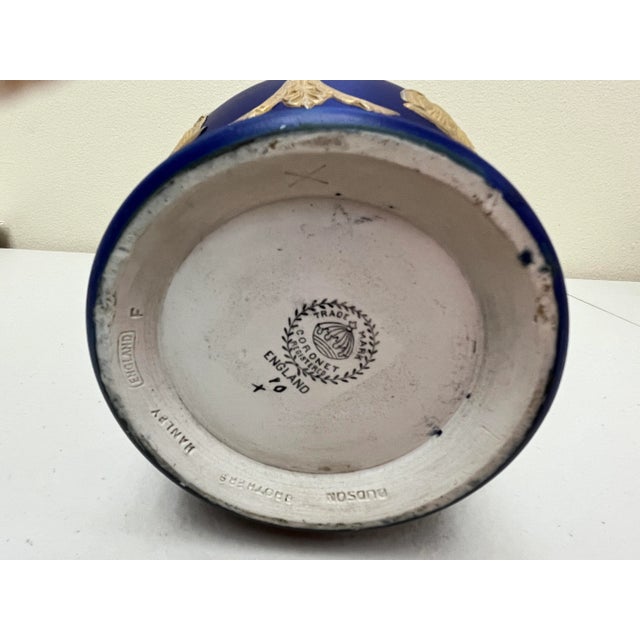 Antique Late 19th Century Dudson Brothers English Jasperware & Gilt Pitcher For Sale In Orlando - Image 6 of 7