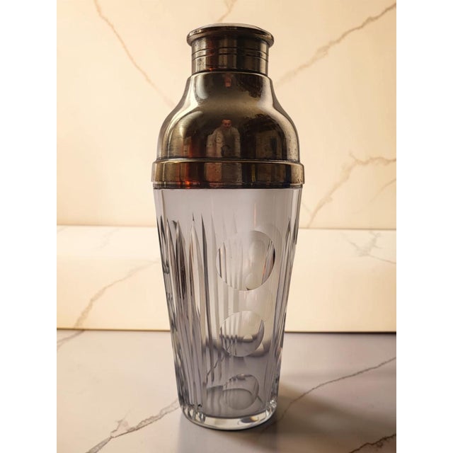 Glass Crystal Cocktail Service Set by Sèvres, 1960s, Set of 9 For Sale - Image 7 of 16