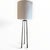 Floor lamp from design legend Christian Liaigre (French, 1943-2020). The Liseron lamp is comprised of a forged blackened...