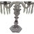 Antique Heisey Glass Puritan 3-Light Candelabra #300 Complete Prisms Sun Purple Tint c.1904-1915 For Sale - Image 4 of 9
