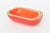 This fabulous and unusual vintage Murano Flavio Poli Murano glass sommerso bowl is oblong with a flat cut polished top....