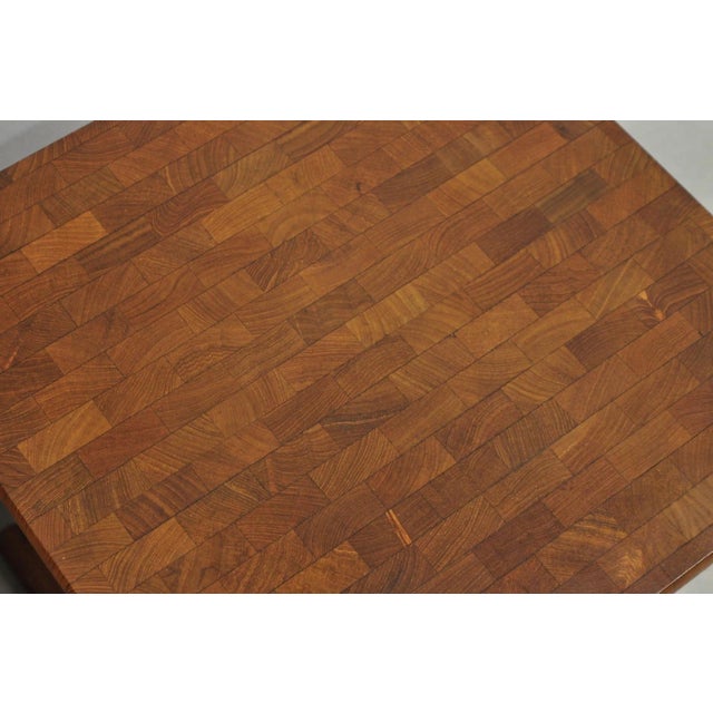 Mid 20th Century Mid Century Danish Modern Mandalay Teak Folding Campaign Style Side Tables Pair For Sale - Image 5 of 18