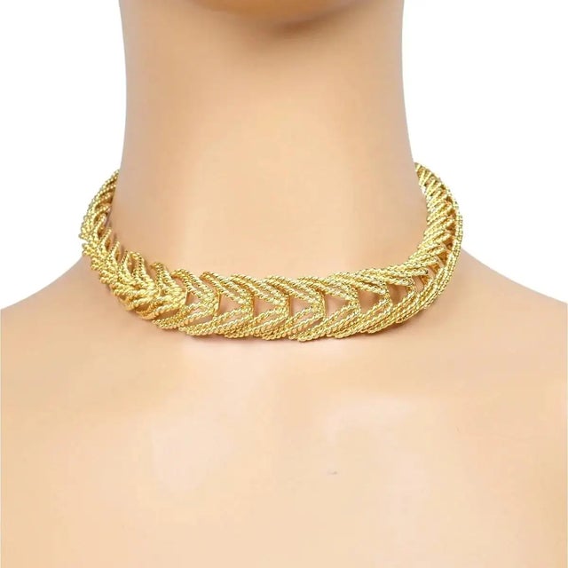 1990s 1990s Tiffany & Co. France Georges Lenfant Yellow Gold Rope Necklace For Sale - Image 5 of 12