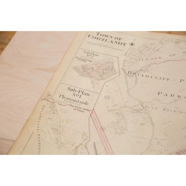 Vintage Hopkins Map of Town of Cortlandt NY For Sale - Image 4 of 6