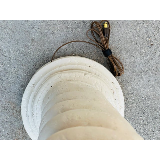 Michael Taylor Plaster Spiral Column Floor Lamp After Michael Taylor For Sale - Image 4 of 5
