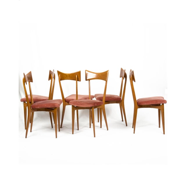 Vintage Dining Chairs by Ico Parisi for Ariberto Colombo, 1960s, Set of 6 For Sale - Image 15 of 16