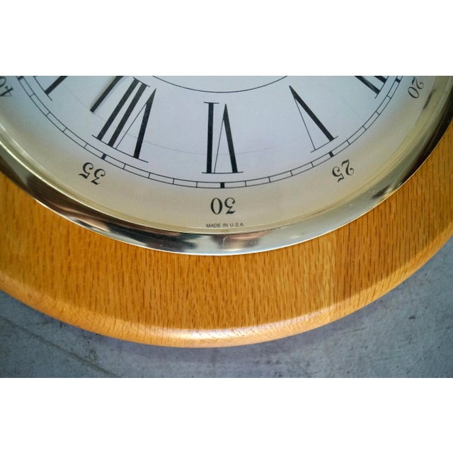 1970s 1970’s Seth Thomas Hollywood Regency Wall Clock For Sale - Image 5 of 10