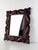 Wood Antique Wood Wall Mirror with Ornate Scrollwork Wooden Frame, 1920s For Sale - Image 7 of 16