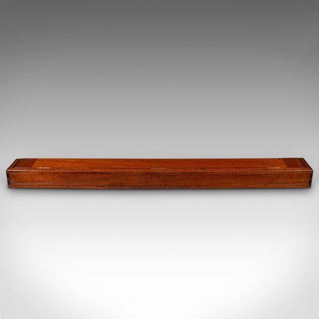 Brown 1870's Antique Naval Architect's Desk Tidy For Sale - Image 8 of 12