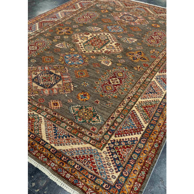 Contemporary Oriental Handmade Rug 8'1" x 10'3" For Sale - Image 3 of 4
