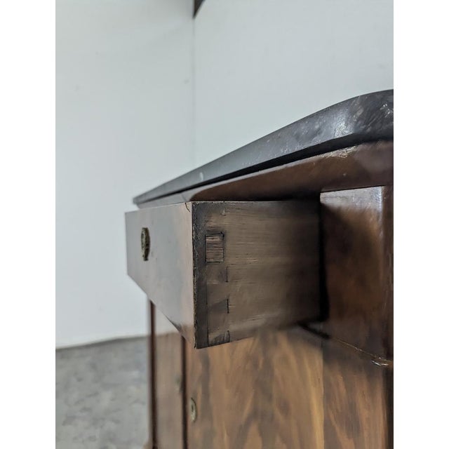 Louis Philippe Buffet in Flamed Mahogany For Sale - Image 4 of 7