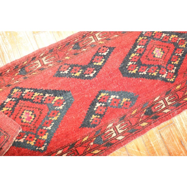Early 20th Century Red Tribal Ersari Small Rug no. j3614 For Sale - Image 5 of 6