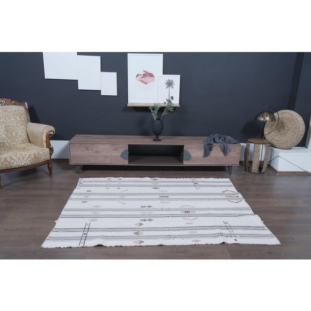 Vintage Persian Hand-Knotted area rug is a semi-antique vintage area rug. The '70s Eastern region of Anatolian's unique...