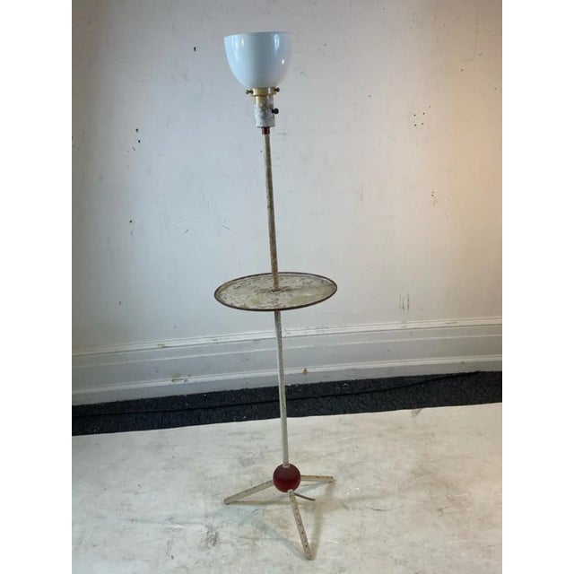 Art Deco 1930s Art Deco Modernist Tripod Base Floor Lamps Attributed to Walter Von Nessen Studio- a Pair For Sale - Image 3 of 9