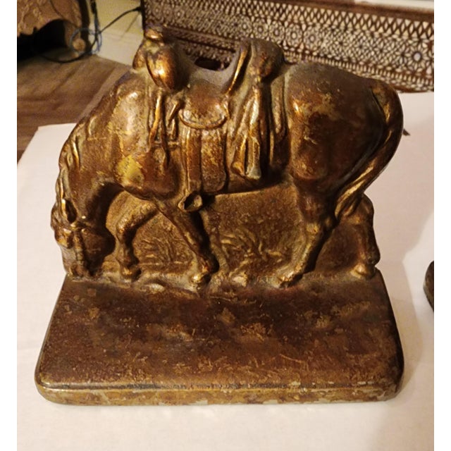 1920s Pair of Horse Bookends For Sale - Image 5 of 11
