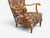 Brown Swedish Modern, Wingback Lounge Chair, Birch, Fabric, Sweden, 1950s For Sale - Image 8 of 12
