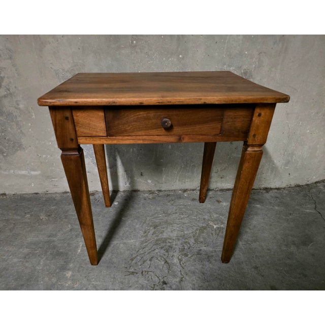 18th Century Provincial Walnut Writing Table For Sale - Image 4 of 10