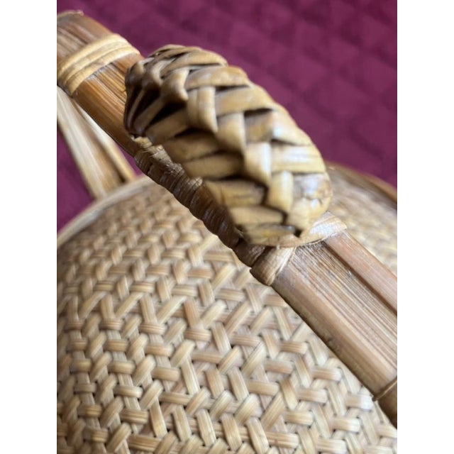 Vintage Set of 1940 Handmade Chinese Wedding Rice Baskets For Sale - Image 4 of 6