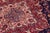 1980s Shabby Chic Persian Kashan Blue/Red Wool Rug - 9'8'' X 12'10'' For Sale - Image 5 of 10