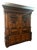 Antique Spanish Renaissance Figural Carved Mixed Woods Two Door Cupboard For Sale