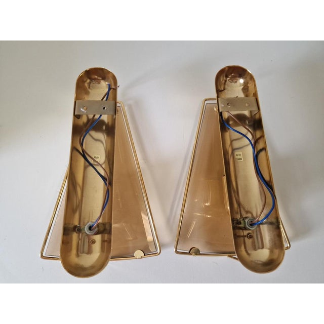 1980s Brass Wall Lights from Lakro Amstelveen, 1980s, Set of 2 For Sale - Image 5 of 8