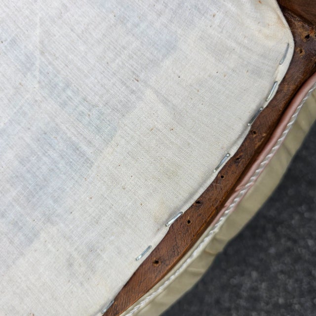 Cream Antique Pair of 19th Century Louis XV Style Walnut Banquettes For Sale - Image 8 of 8