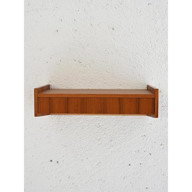 Wood Vintage Hanging Bedside Table, 1960s For Sale - Image 7 of 7