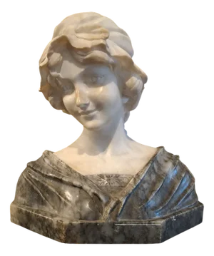 Alberto Currini, Female Figure, 19th-20th Century, Alabaster