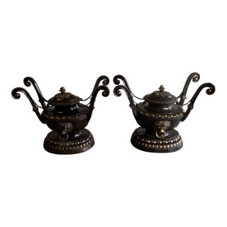 1990s Labarge Bronze Table Bases - 2 Pieces For Sale