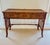 Rare Find. Vintage American of Martinsville bamboo and rattan vanity desk featuring original arched adjustable mirror....