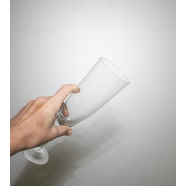 Champagne Glass Flutes by Carlo Morett, Set of 12 For Sale - Image 15 of 18
