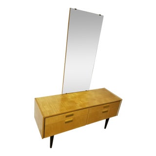 Danish Modern Birch Veneer Vanity For Sale