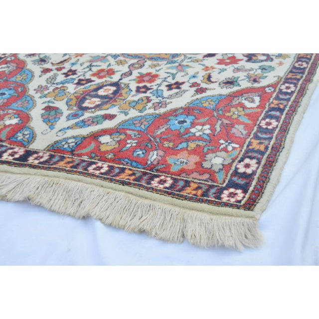 Textile Early 20th Century Hand-Knotted Colorful Persian Sarouk Rug- 3'2'' X 5'8" For Sale - Image 7 of 14
