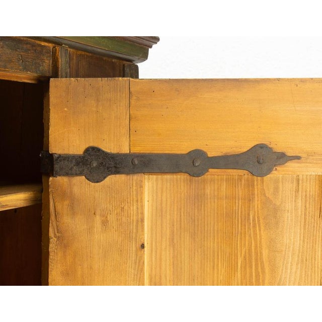 Late 18th Century Swiss Painted Wedding Pine Armoire For Sale - Image 17 of 18