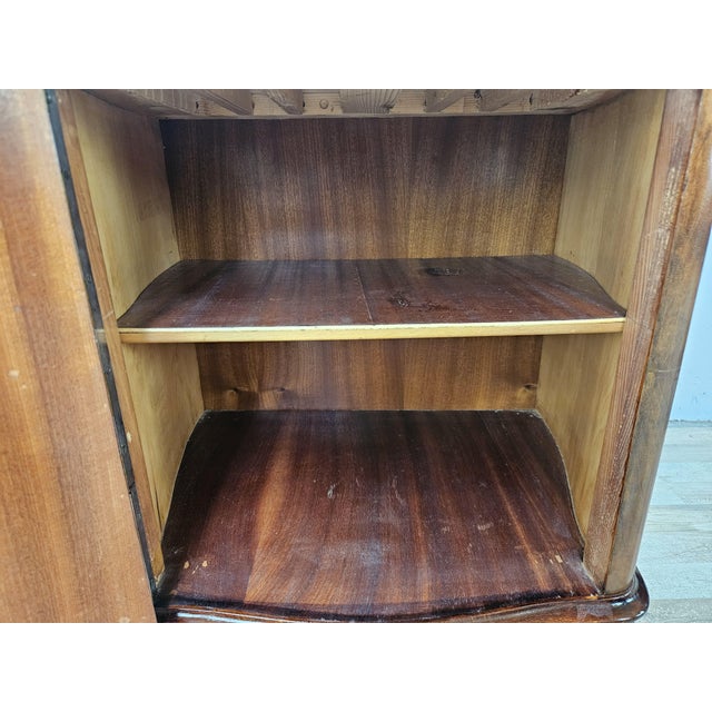 Chippendale Walnut Burl Bedside Tables, 1940, Set of 2 For Sale - Image 11 of 17
