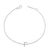 Immerse yourself in the understated elegance of this 10K white gold bracelet, rhodium-plated for an enrapturing shimmer...