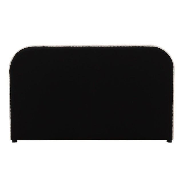 Renfrow Beige Rounded Queen Bed Frame For Sale - Image 4 of 8